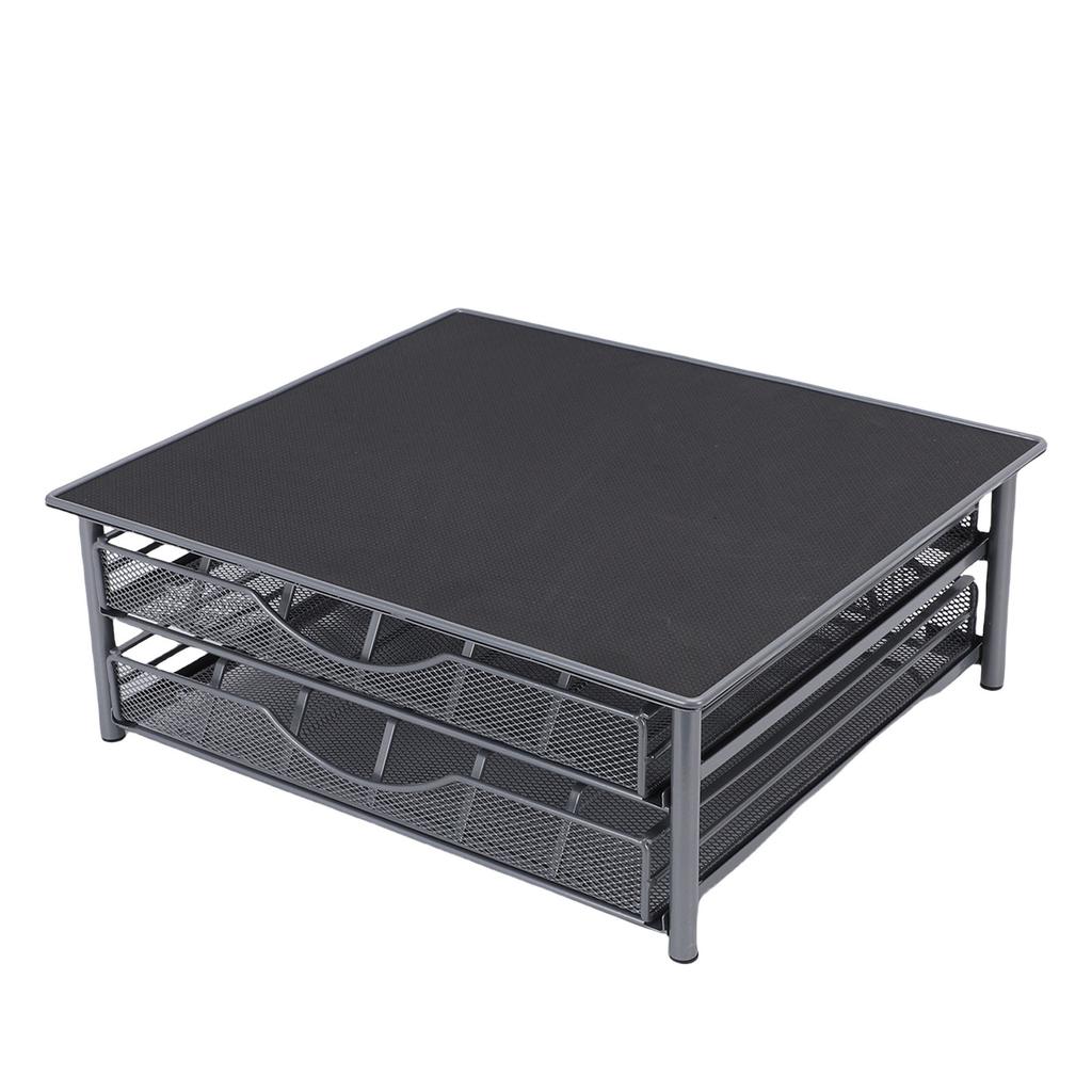 Coffee Pod Drawer Holder Coffee Pod Storage Organizer 72 Pod Capacity 2 Tier Sliding Pods Storage Drawer for Kitchen