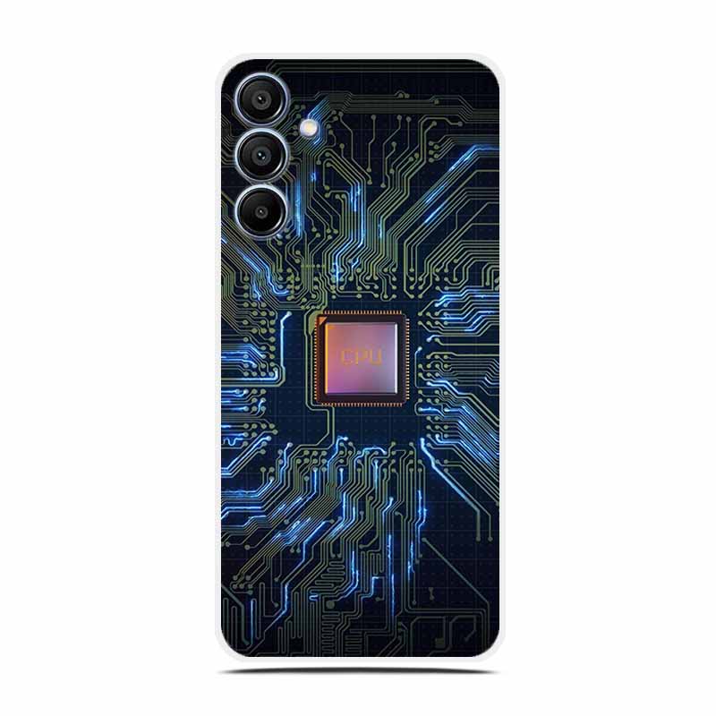Blumen Klare Hülle Für Samsung A36 A26 A16 Weiche Silikon Handyhülle für Samsung Galaxy A 36 26 16 5G Transparent Luxus Para
