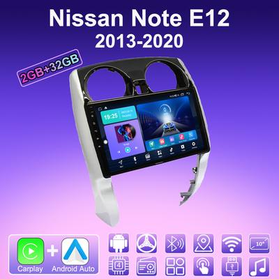 Radio de Coche Android Carplay 2 DIN Para Nissan Note E12 2013-2020 Reproductor Multimedia Unidad Principal Estéreo Navegación GPS BT WIFI 2+32GB