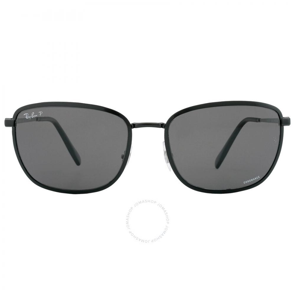 

Ray Ban Polarized Grey Square Unisex Sunglasses RB3705 002 K8 60