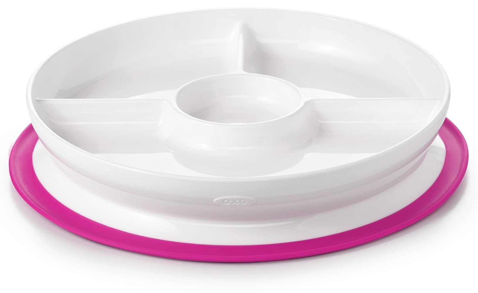 OXO Tot Lunch 1 piece Self-Stick Plate, Pink, FDOX61121300, (x 1)