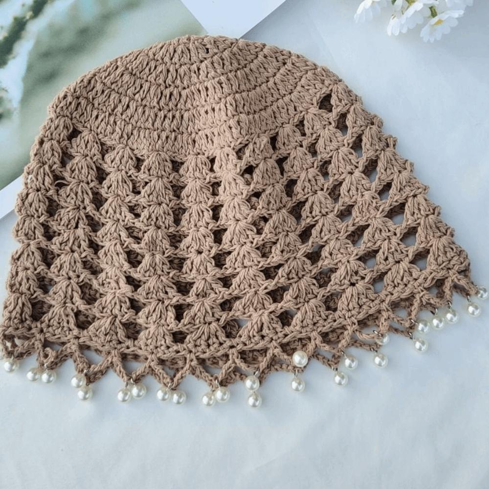 Sweet Knit Beanies Bohemian Style Weave Cap Vintage Crochet Hollow Knitted Hat  Girls