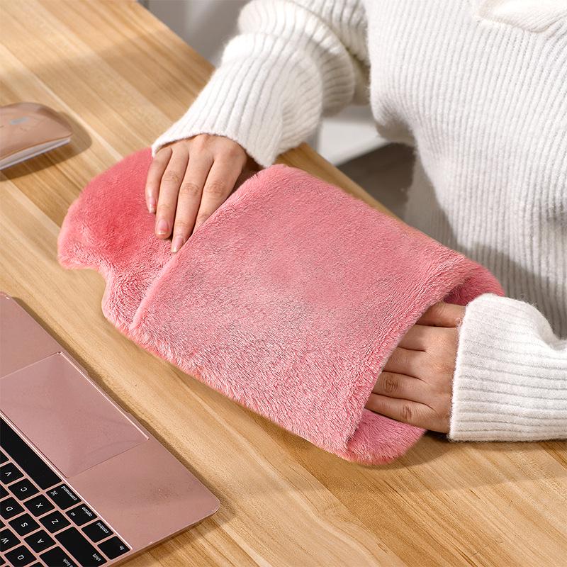 Cartoon Animal Plush Hot Water Bottle with Explosion-proof Liner - New Style for Students