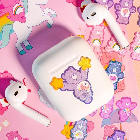 Autocolant Luca Lab Care Bear Seal Set 9 tipuri de genți cu fermoar, o expresie populară în Coreea