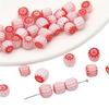 10 Pack Resin Pumpkin Beads Colorful Beads Handmade Craft Beads for Creative Hand Strands and Necklace Accessories