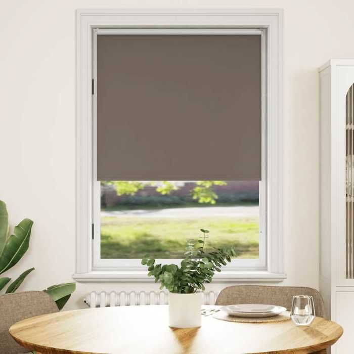 VidaXL Roller Blind Blackout 100x175 Cm Brown Window Bedroom 240118