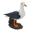 Resin Seagull Statue Sea Bird Figurine Mediterranean Style Ornament for Home Landscape Office Decoration