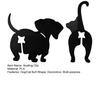 1 Pair Dog Cat Butt Sealing Clip Reusable Snack Bread Food Storage Bag Sealing Clamp Moisture-proof Freshness Keeping Bag Sealer Kitchen Gadgets