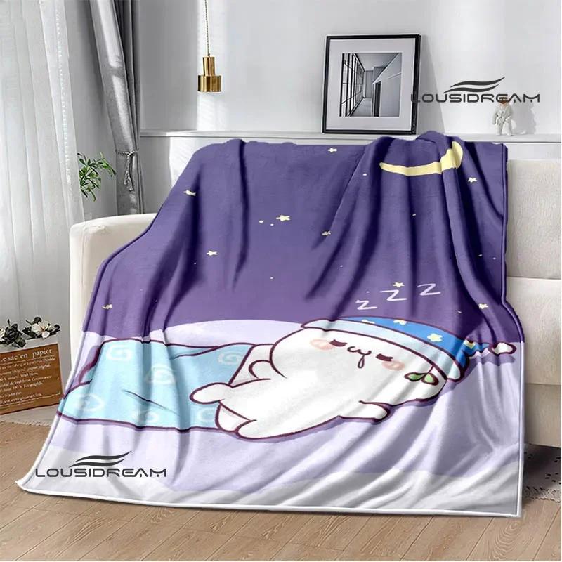 Cute cartoon bear printed blanket Warm Flannel Blankets Soft and Comfortable Home Travel Blanket bed linings Birthday Gift