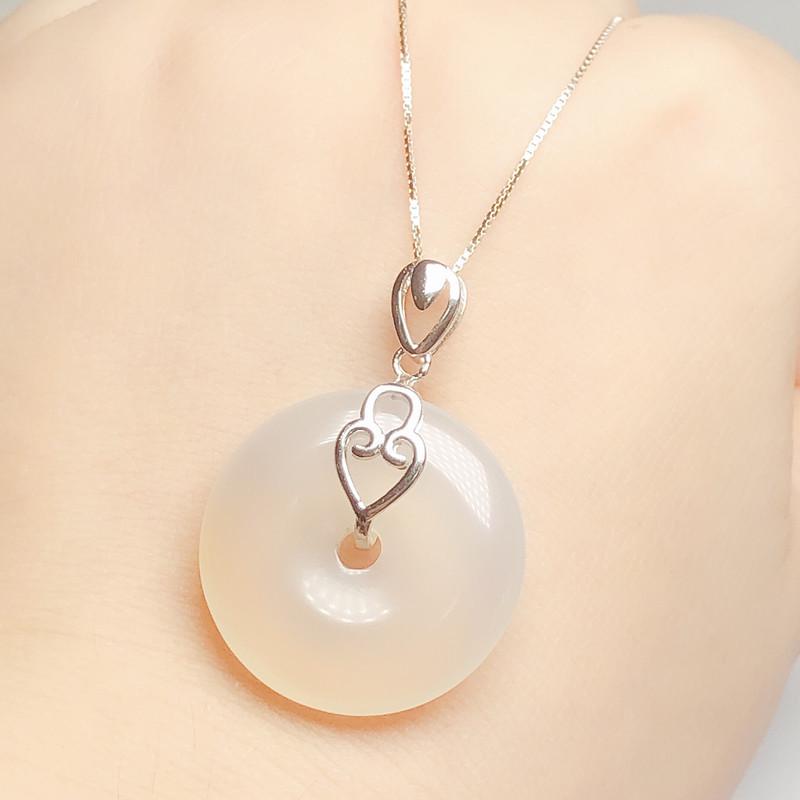 925 Sterling Silver DIY Safety Buckle Clip Pendant – Free Shipping