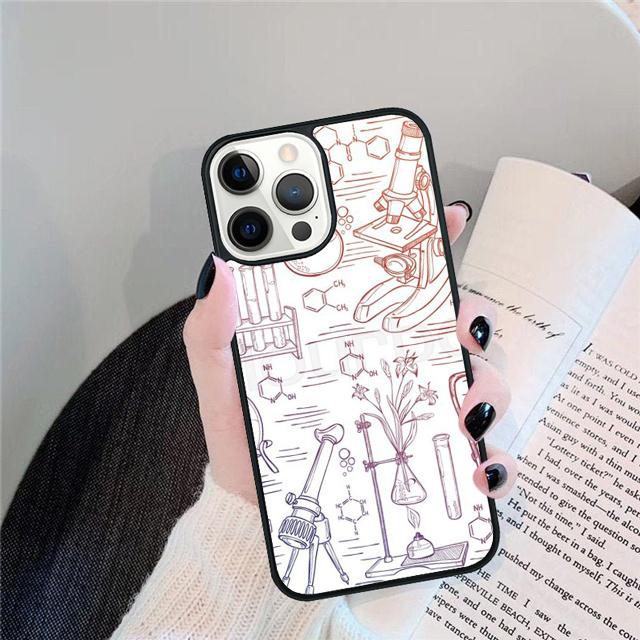 Biology and Chemistry Phone Case Cover For iPhone 17 Air 15 16 14 13 12 Pro Max 11 Pro Max Plus Coque Shell