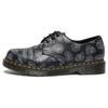 Dr Martens 1461 Distorted Leopard Print Leather Oxford Shoes Unisex Black 27686001