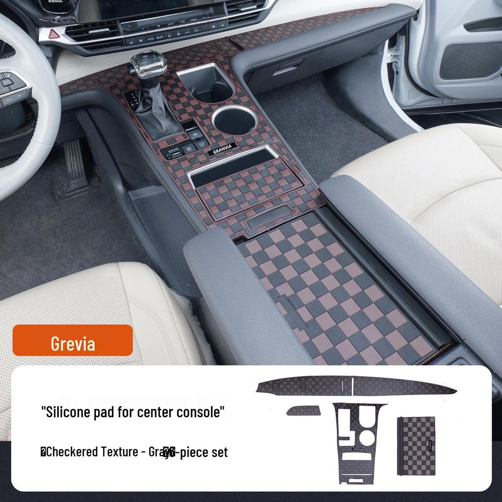 Toyota Sienna Center Console Armrest Lid Anti-Slip Mat with Leak-Proof Strip and Unique Grevy Features