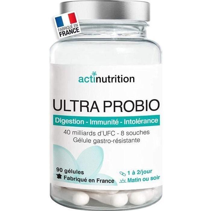 Ultra probio flore intestinale actinutrition | 90 gélules végétales gastro-résistantes