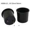 Black ABS Car Cup Holder Suitable For Vehicles Campers Truck And Marine Vessels Easy To Clean And Install