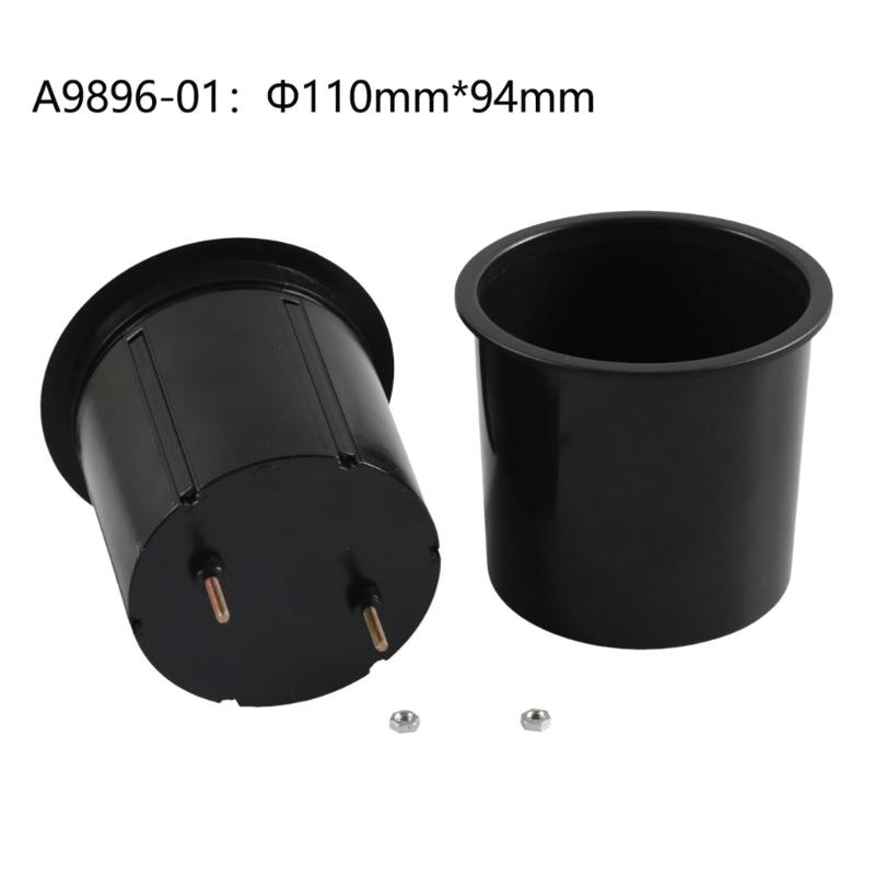 Black ABS Car Cup Holder Suitable For Vehicles Campers Truck And Marine Vessels Easy To Clean And Install