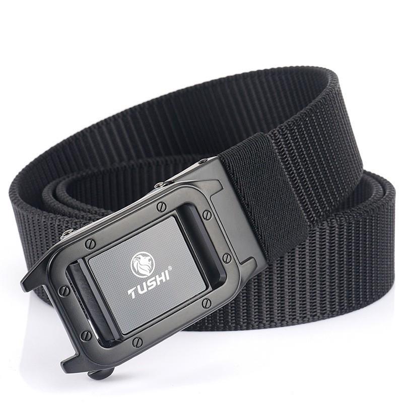 Fashionable All-matching Automatic Men's Belt Outdoor Quick-drying Nylon Casual Canvas
