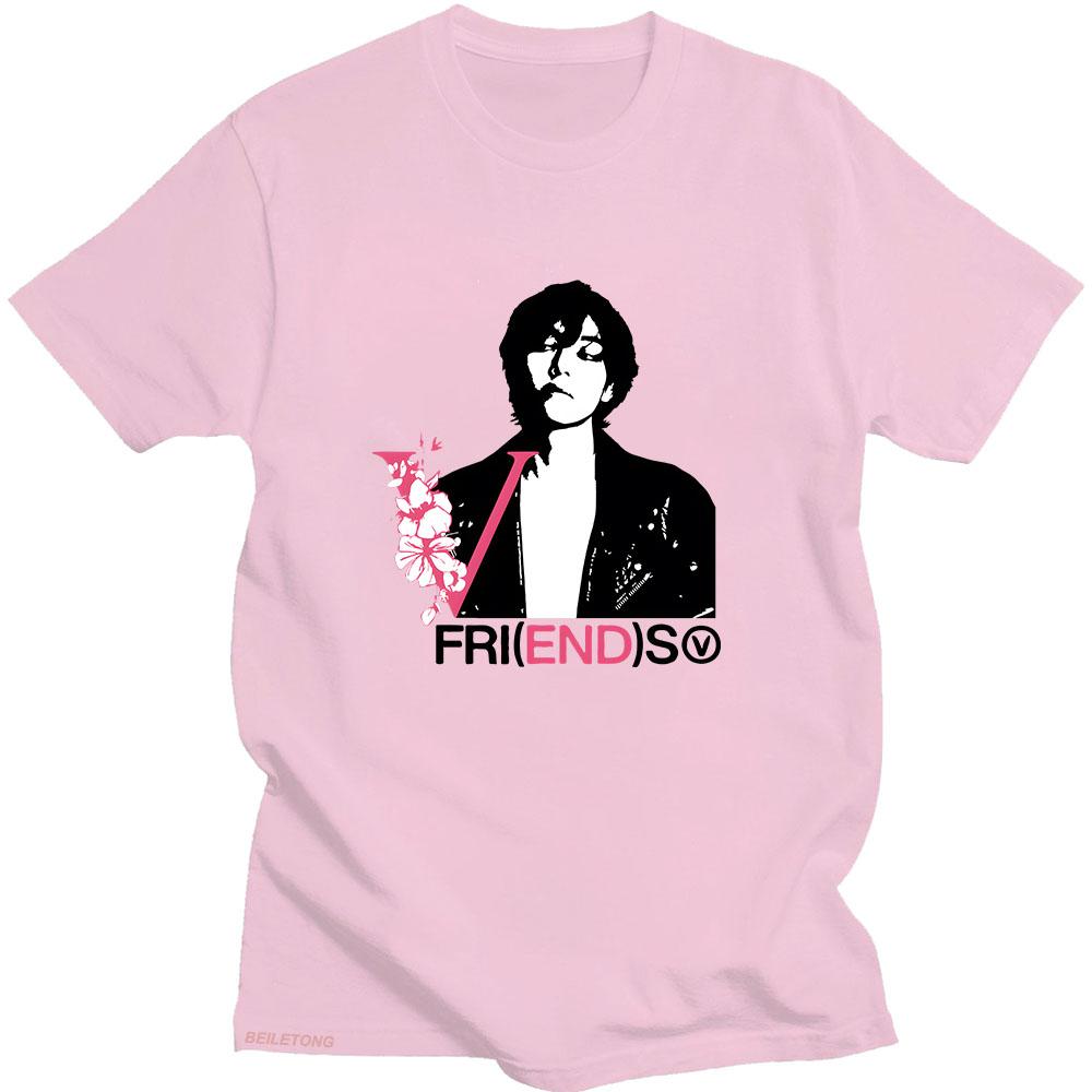 Miękki Taehyung Piątek(koniec)s Koszulki Koreańska Moda Letnie Damskie Koszulki z Nadrukiem Graficznym Bawełniane Krótki Rękaw Dziewczęce Koszulki