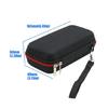 Portable Storage Holder for H4E Handheld Microphone with Side Pouch Hard Shell Form, Carry Case for Daily Use, Trip Carry, and Home Storage