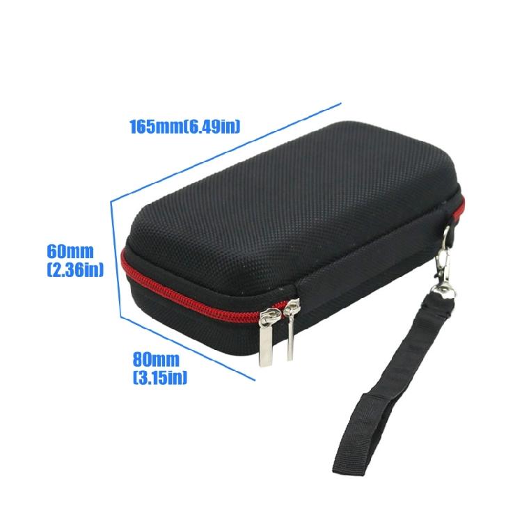 Portable Storage Holder for H4E Handheld Microphone with Side Pouch Hard Shell Form, Carry Case for Daily Use, Trip Carry, and Home Storage