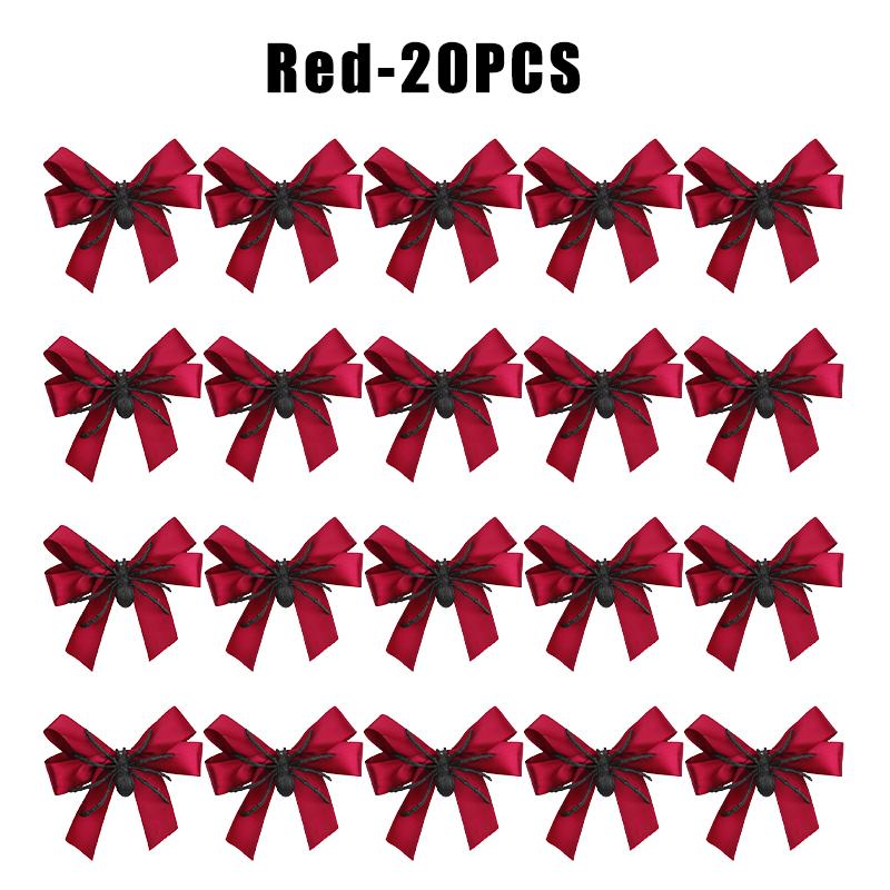 Cute Halloween Spider Hair Clip Bow Decorated Gothic Hairpin Funny Side Clip For Bangs Creepy Party Accessory Women Girls