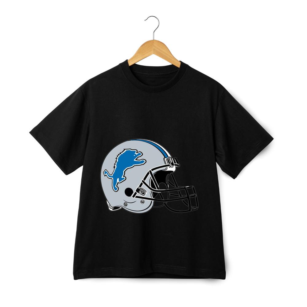 

Графическая футболка Detroit Lions - Дизайн логотипа футбольного шлема команды НФЛ, унисекс 3XL