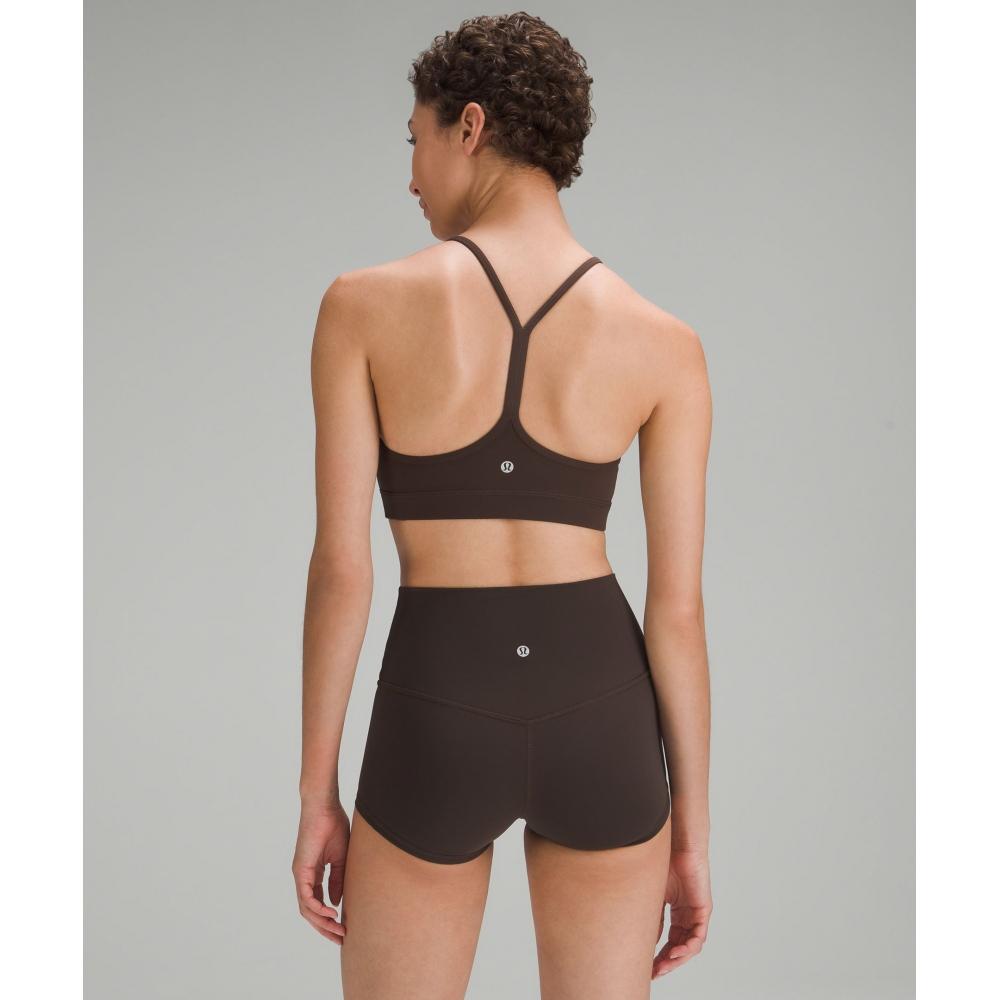 Lululemon Flow Y BrA Nulu  Light Support  A C Cups Espresso
