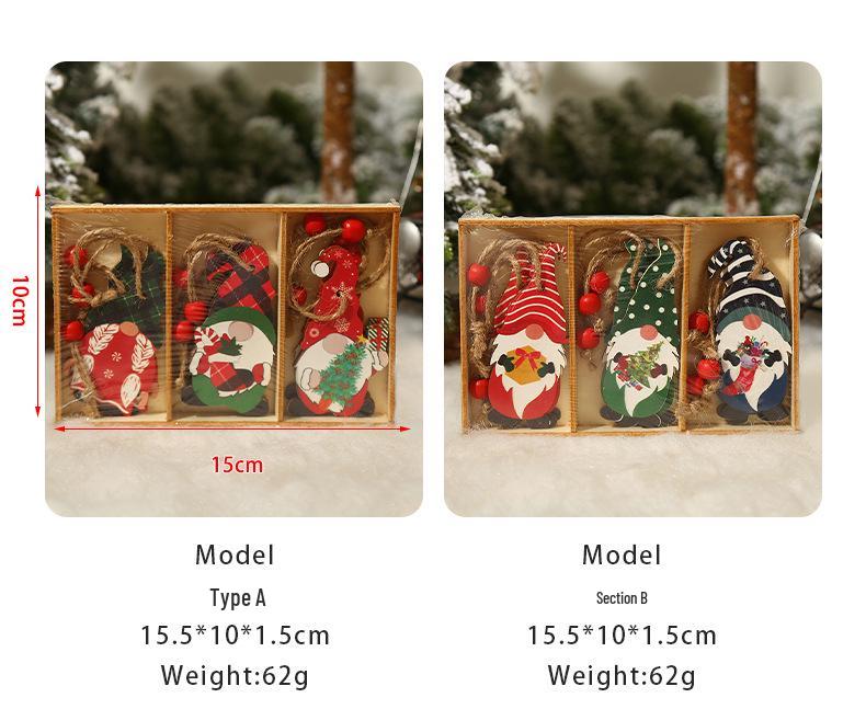 Hand-Painted Forest Man Wooden Ornaments - Cute Christmas Decorations & Gifts
