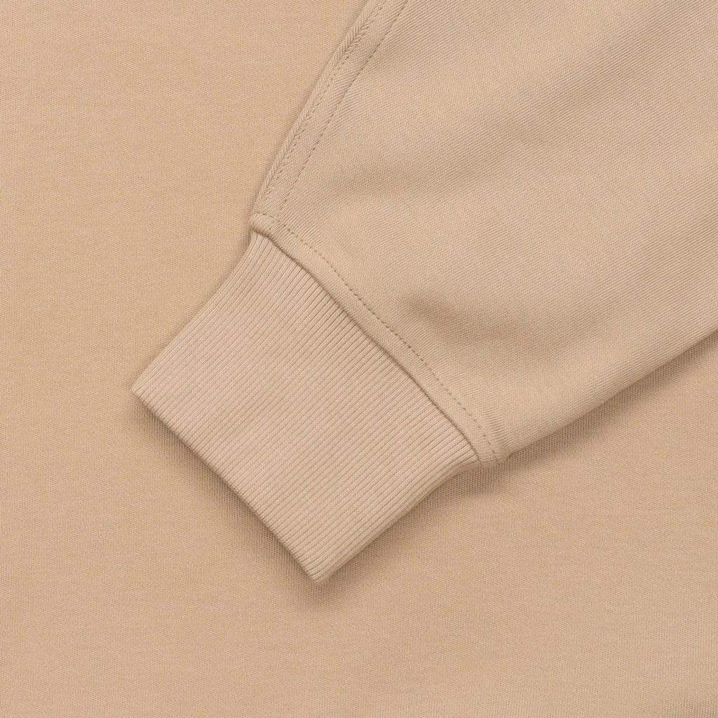 Timberland Solid Color Crew Neck Long Sleeve Pullover Sweatshirt Women tops Beige A5NQQ-DH4