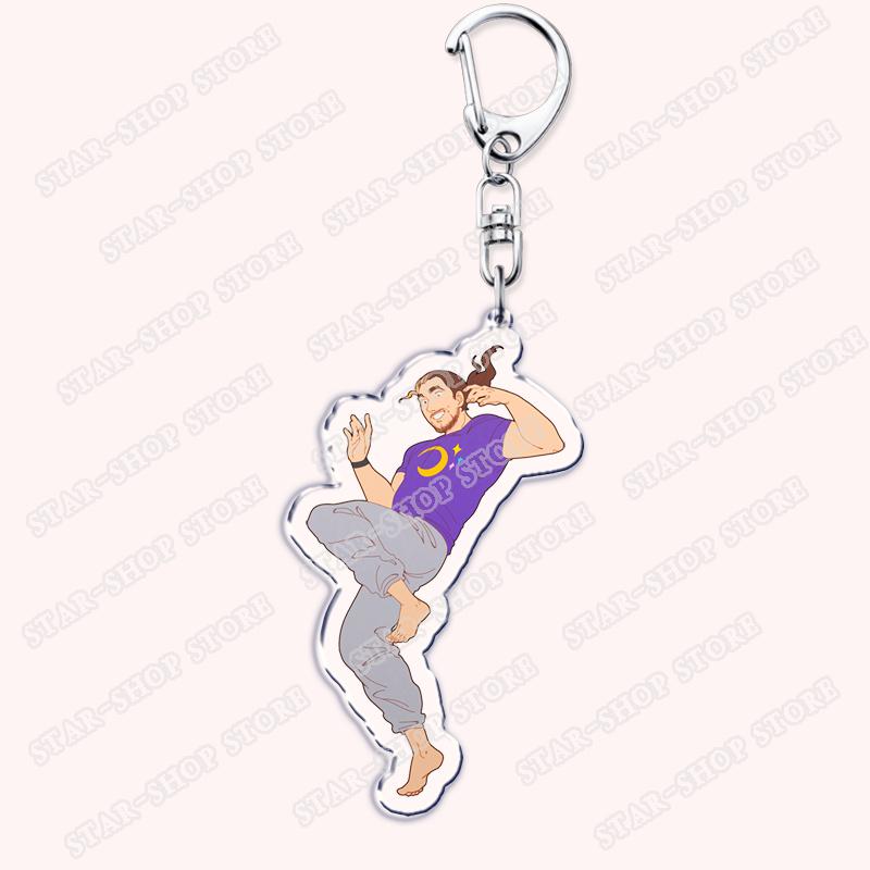 

Hot Game Players Keychains for Women Accessories Bag Gaming Danny Sexbang Egoraptor Keyrings Jewelry Friends Gamers Fans Gifts