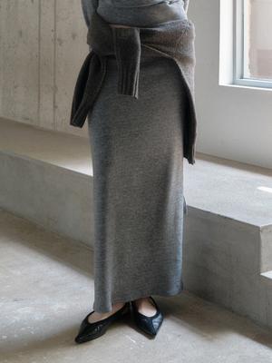 SOFLER Loza Maxi Skirt_Gray