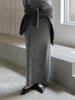 SOFLER Loza Maxi Skirt_Gray