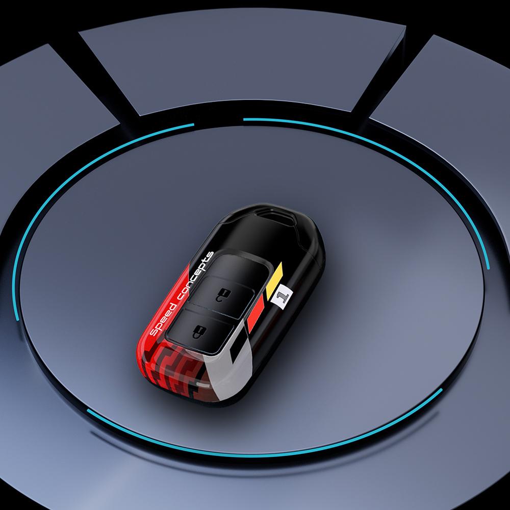 Graffiti Auto Smart Key Fob Cover Case Housing Fit For Honda Fit Gp5 Shuttle Gp8 Jade Vezel City Civic Jazz Brv Auto Accessories