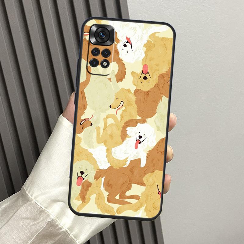 Golden Retriever Dog Case For Xiaomi Redmi Note 13 14 Pro 12 11 10 9 11S 12S Redmi 14C 13C 15C 10C 12C 15 Funda