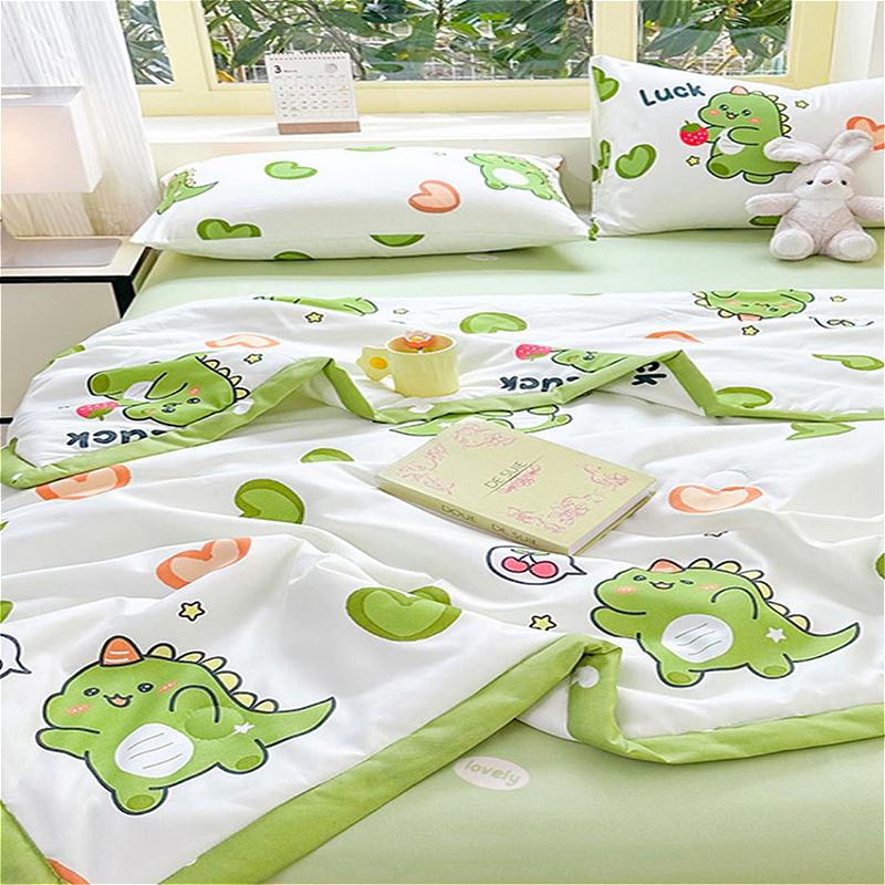 2026 New Printed Quilt Skin-friendly Air-conditioning Quilt Single Double Summer Cool Quilt Spring and Autumn Beding Bed Cover Thin Quilt