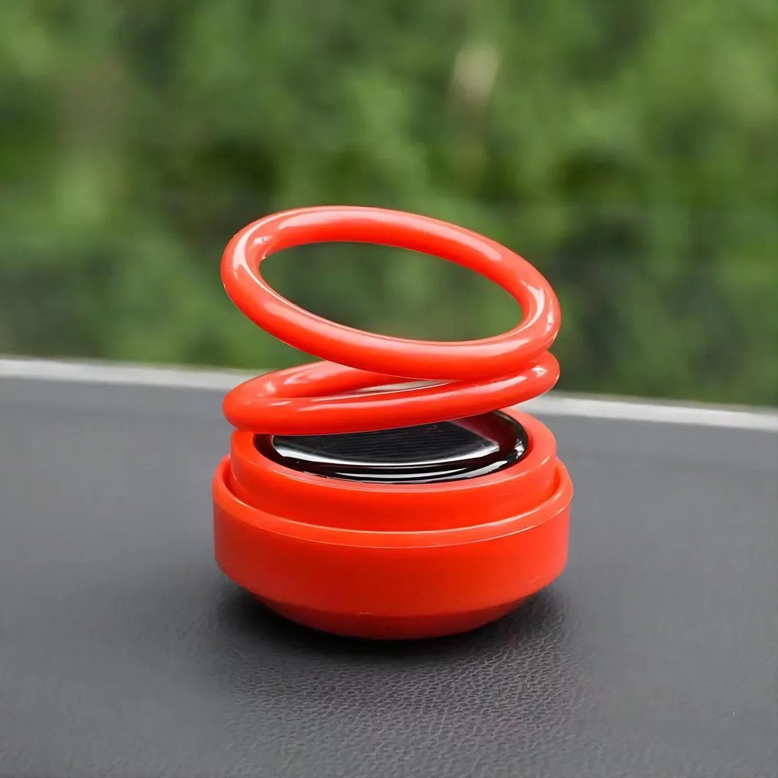 

Солнечные подвесные украшения с двойным кольцом для автомобиля, ароматерапевтические духи, высококлассная элегантность, автомобильные аксессуары, интерьер