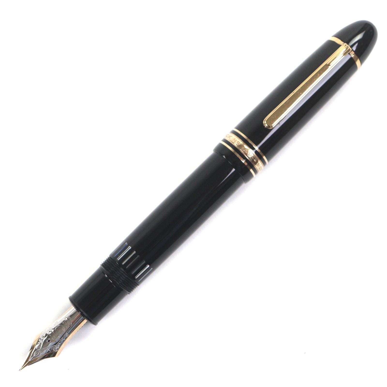 

Excellent MONTBLANC fountain pen Meisterstück 149 white star Black gold 14K mens Used