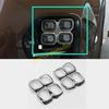 For Kia Sportage KX5 SX 17-18-19 Glossy Chrome Rear Fog Light Lamp Frame Trim