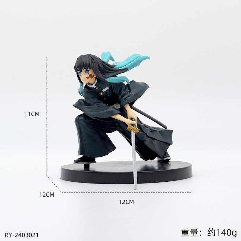 

Model Demon Slayer Action Figures Tanjirou Nezuko Zenitsu Kanroji Mitsuri Muichirou Uzui Tengen Anime Figure Collection Doll Toy