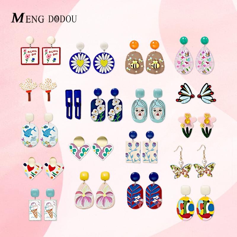 Boucles d'oreilles puces pour fille, style enfantin mignon, bijou d'oreille personnalisé de dessin animé