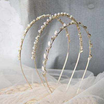 Squisito elegante perla strass fiore cerchietti per capelli fascia per capelli donne ragazze capelli cerchio testa fascia accessori copricapo copricapo