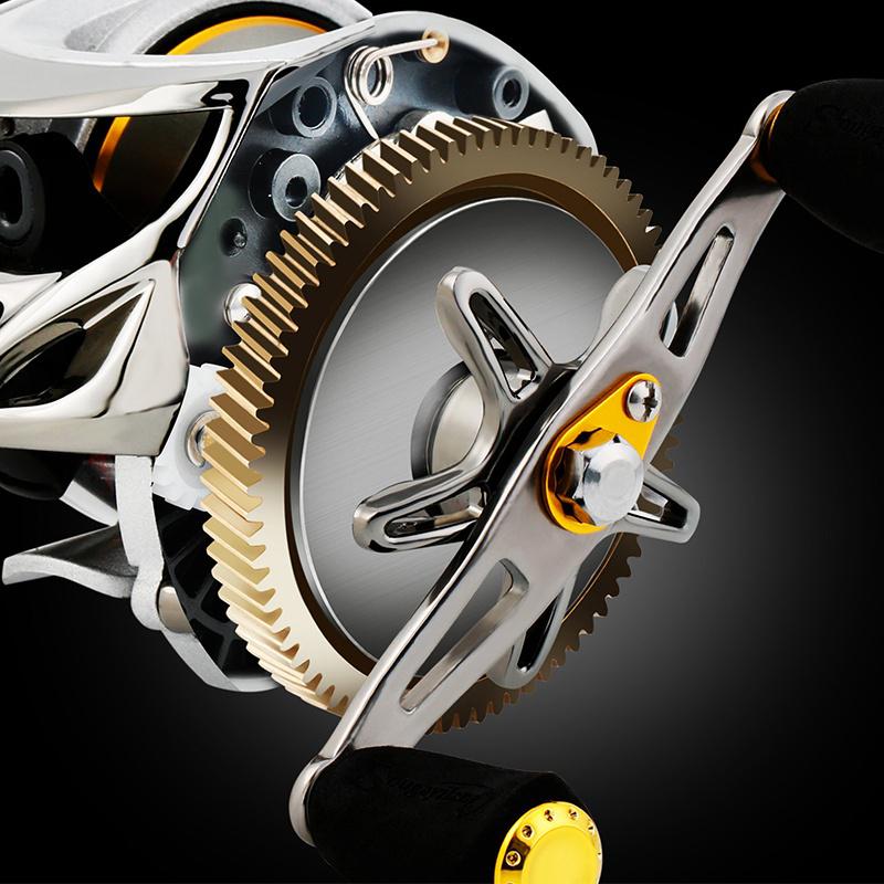 Baitcastingové navijáky 12BB Levý/pravý podavač Baitcaster Wheel Carbon Drag 5KG Trolling Fishing naviják