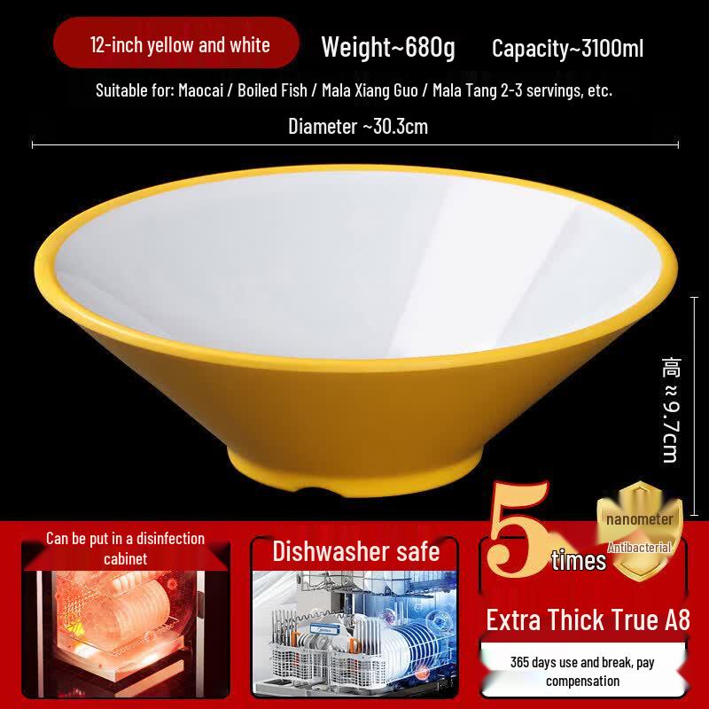 Commercial Melamine Douli Noodle Bowl