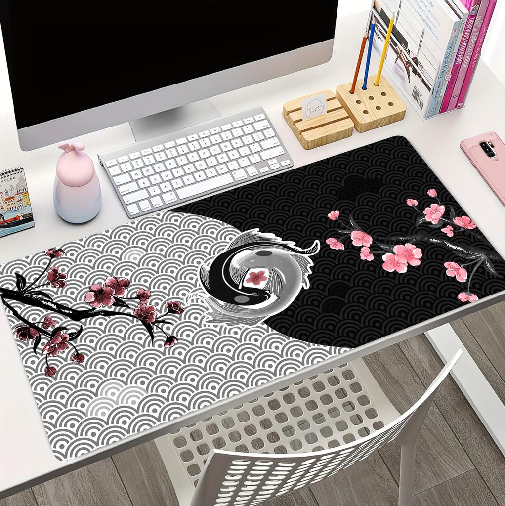 Koi Taichi Gaming Mouse Pads Neutral Table Mats Computer Mousepad Company Big Desk Pad Large Gamer Mousepads Mouse Mat