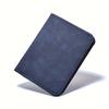 Durable Men's Leather Wallet Stylish Men's Faux Leather Wallet with Multiple Card Slots - Sleek Black, Durable & Non-Washable