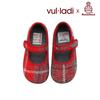 Vulladi Tradhus X Harrystweed Mary Jane Girls Shoes 4131 Tartan Light Red