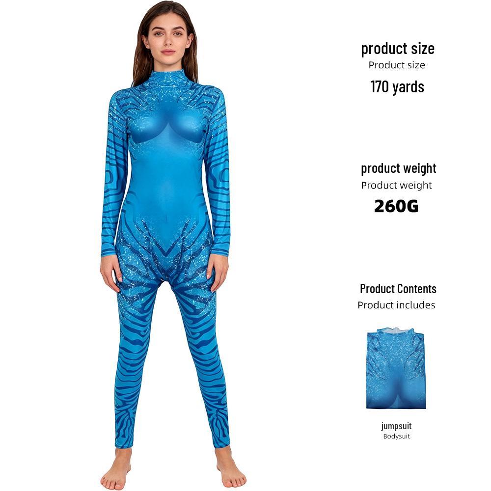 Avatar 3 Kids Cosplay Costume: Stage Performance Jumpsuit for Role-Playing
