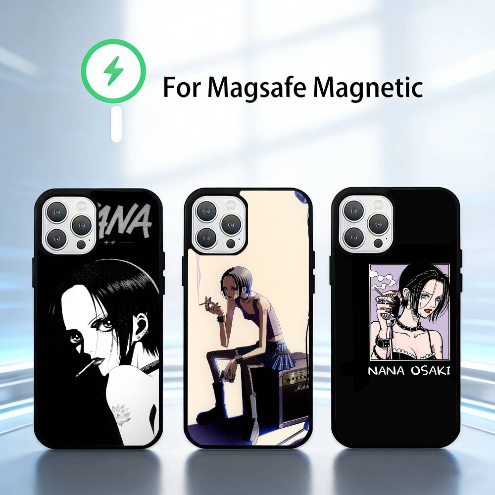 Nana Osaki Phone Case For iPhone 17,16,15,14,13,Pro,Max,Plus,Magnetic For Magsafe Wireless Charging