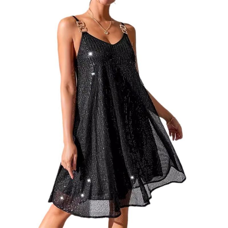 Summer Fashion Women's Temperament V-neck Dress