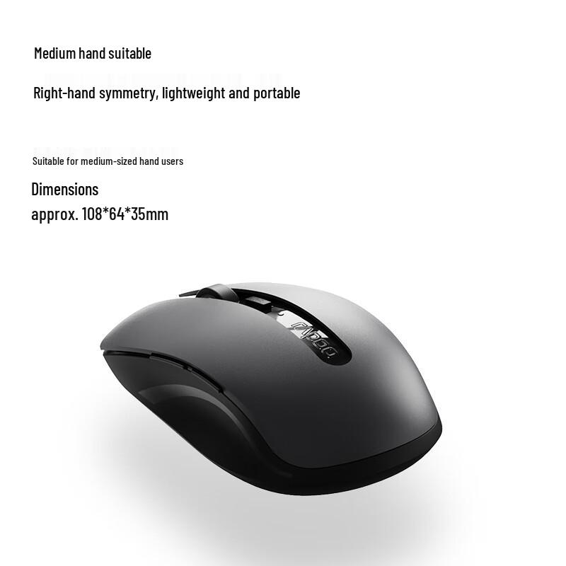 Rapoo M350L Multi-Mode Wireless Ergonomic Silent Rechargeable Mouse